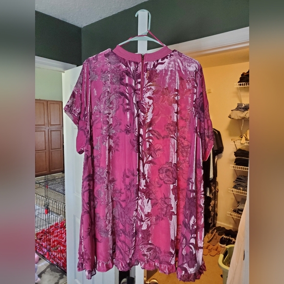 Free People Botanical Blooms Velvet Mini Dress - Picture 9 of 11